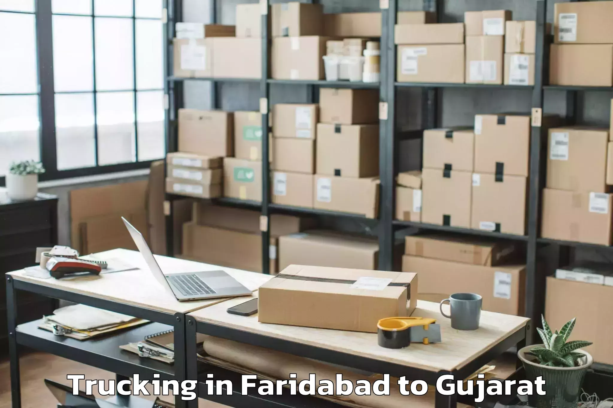 Book Your Faridabad to Jamnagar Trucking Today